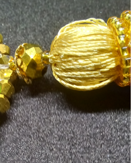 Háčkované dizajnové náušnice "Vôňa luxusu"